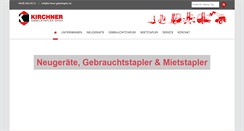 Desktop Screenshot of kirchner-gabelstapler.de