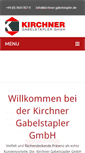 Mobile Screenshot of kirchner-gabelstapler.de