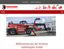 Tablet Screenshot of kirchner-gabelstapler.de